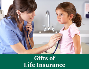 A girl with a nurse. Gifts of Life Insurance Rollover